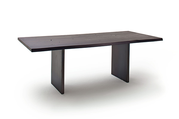 Massivholz Tisch schwarz