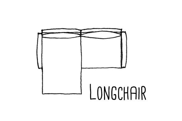 Piktogramm Longchair